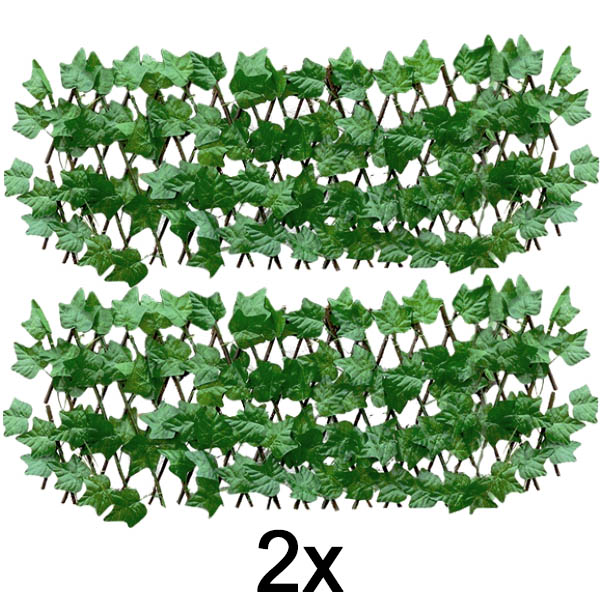 2x Valla decorativa y práctica para terraza y jardín | GREENFENCE